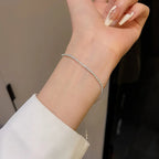 Bracelet uni en acier titane — vue 3
