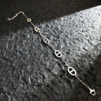 Bracelet aux lignes géométriques, acier titane — vue 4
