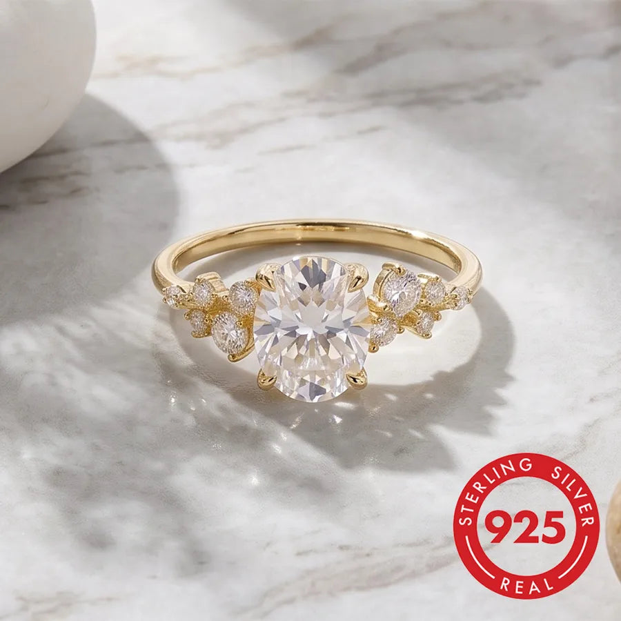 Alliance sertie de zircons, argent 925 — vue 5
