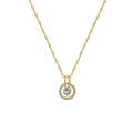 Collier médaillon d'inspiration rétro, chaîne dorée — vue 4