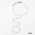 Bracelet étoile sur chaîne fine dorée — vue 8