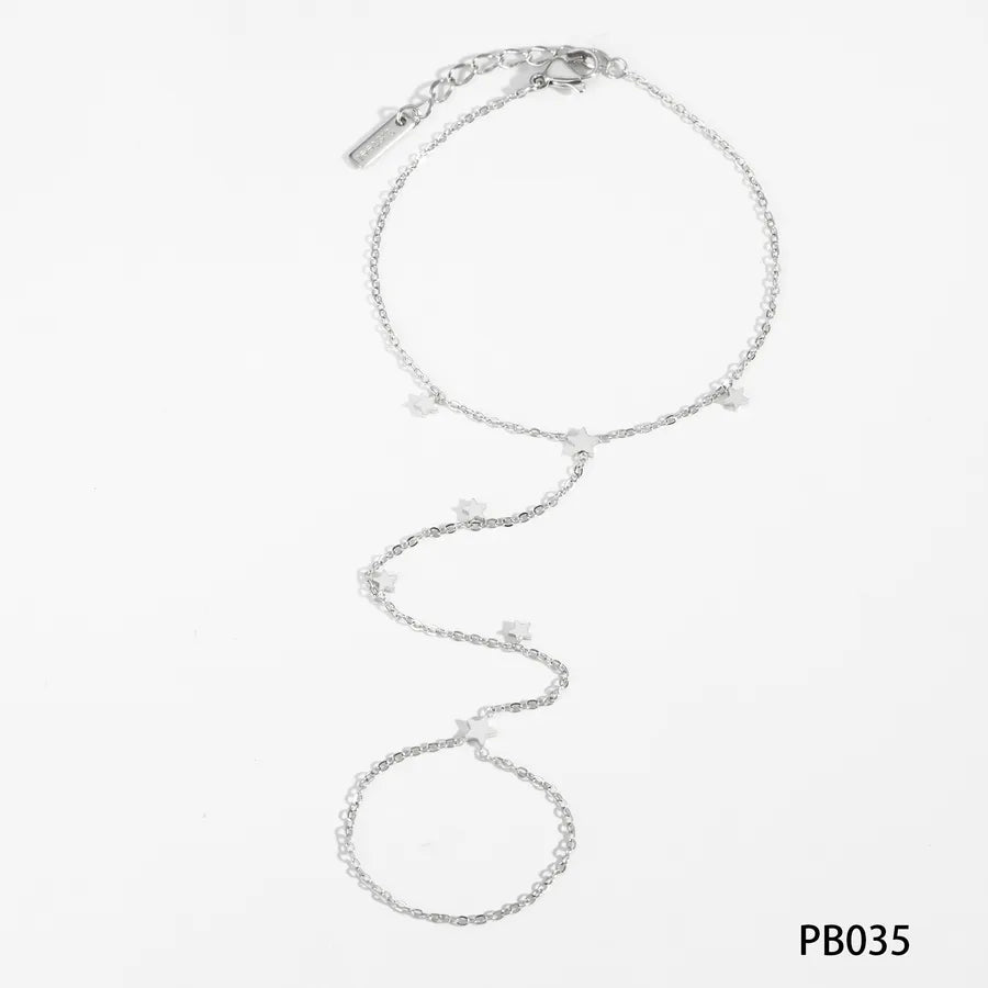 Bracelet étoile sur chaîne fine dorée — vue 8