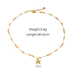 Collier étoile de mer, chaîne fine dorée — vue 6