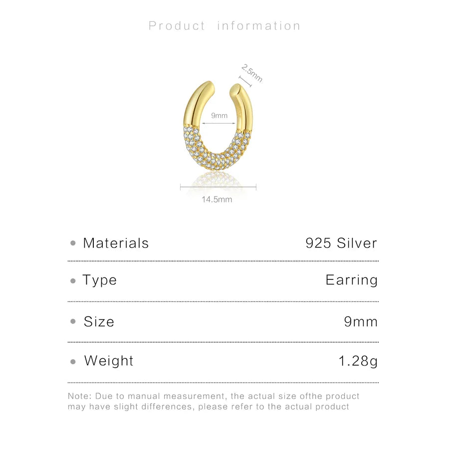 Bijou d'oreille sans perçage, argent 925 — vue 2