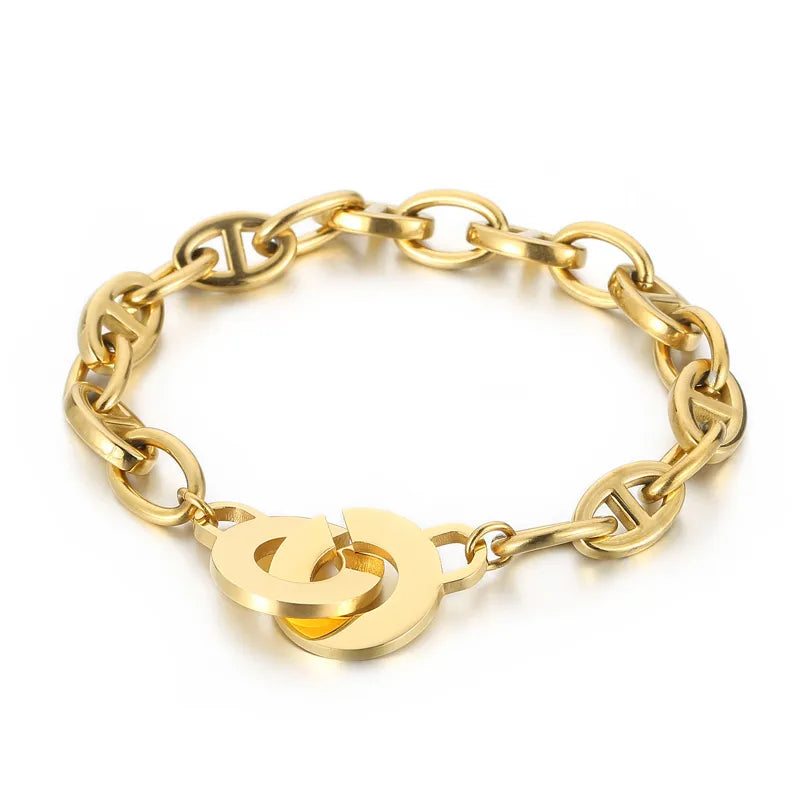 Bracelet à maillons géométriques articulés — vue 7