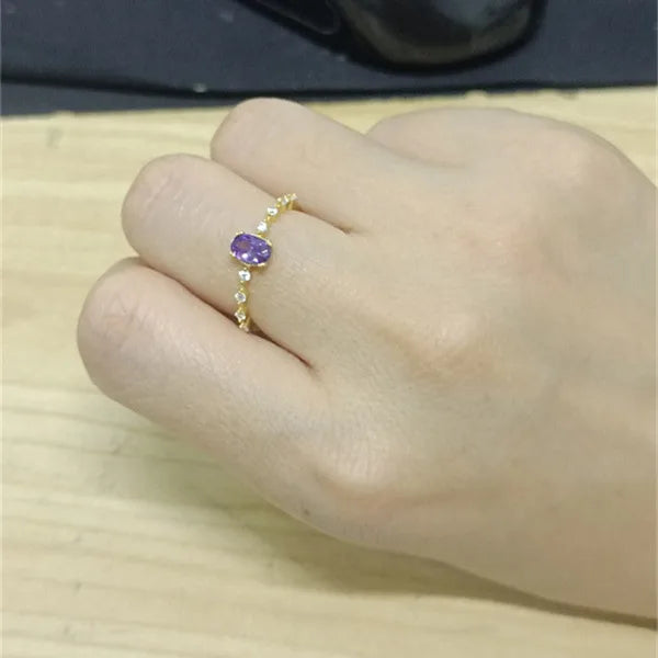 Bague à monture contemporaine sertie — vue 4