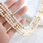 Collier de perles d'eau douce irrégulières — vue 3