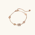 Collier à ligne de zircons sertis, chaîne fine — vue 5