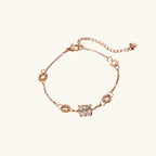 Collier à ligne de zircons sertis, chaîne fine — vue 5