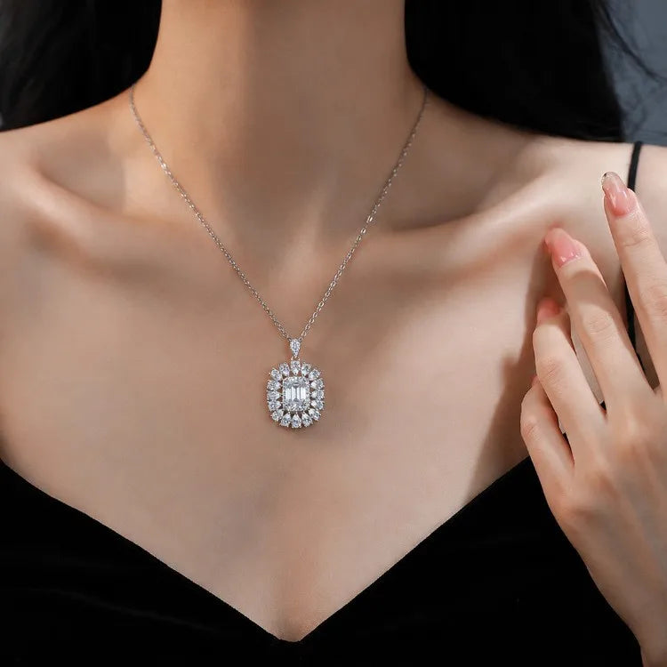 Ras-de-cou à moissanite taille goutte — vue 2