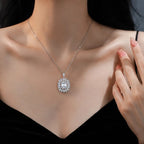 Ras-de-cou à moissanite taille goutte — vue 2