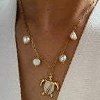Collier petite tortue, chaîne fine dorée — vue 4