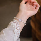 Bracelet à petites fleurs, argent massif 925 — vue 2