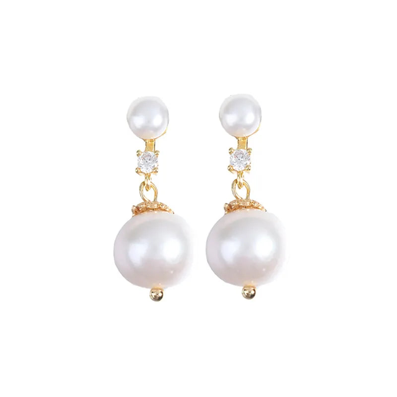 Boucles d'oreilles à perle baroque, argent 925 — vue 5