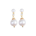 Boucles d'oreilles à perle baroque, argent 925 — vue 5