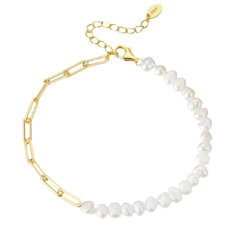 Bracelet chaîne fine en argent massif 925
