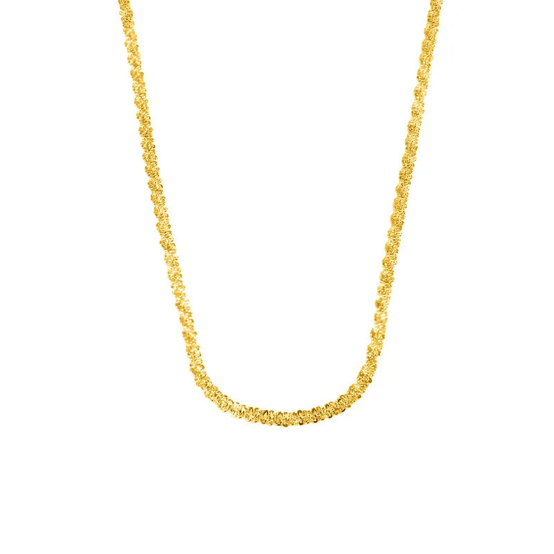Collier chaîne sans pendentif, acier titane — vue 3