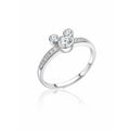 Bague moissanite en monture étoile — vue 6