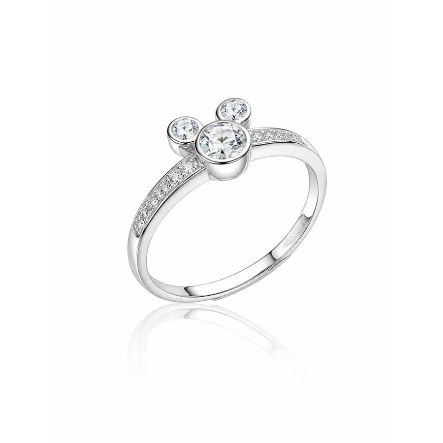 Bague moissanite en monture étoile — vue 6