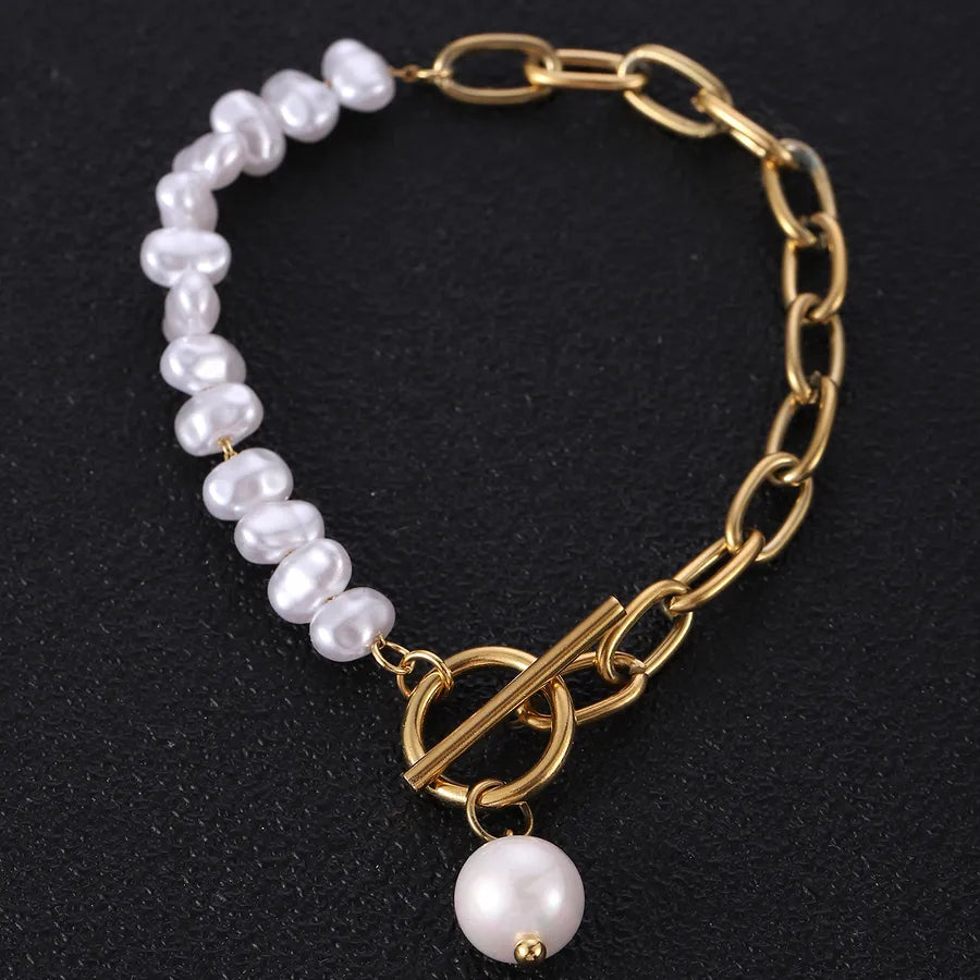 Bracelet perle et maille trombone — vue 6