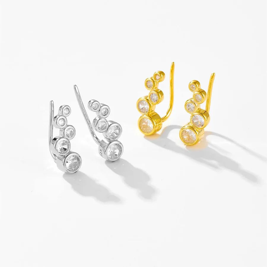 Puces d'oreilles géométriques, argent 925 — vue 4