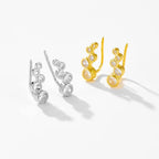 Puces d'oreilles géométriques, argent 925 — vue 4