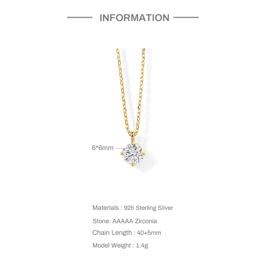 Collier à pendentif géométrique serti, argent 925 — vue 4