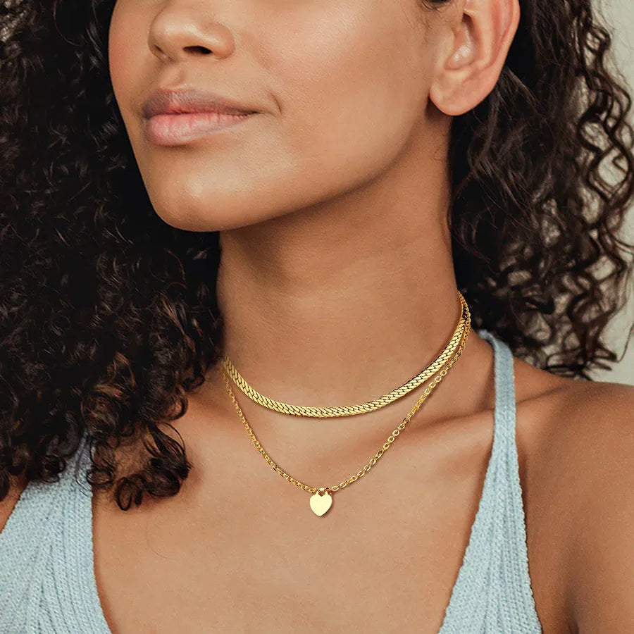 Collier multi-rangs à pendentifs gouttes — vue 4