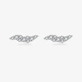 Puces d'oreilles à zircons irréguliers, argent 925 — vue 8