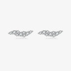 Puces d'oreilles à zircons irréguliers, argent 925 — vue 8