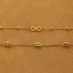 Bracelet aux maillons irréguliers réglable — vue 8