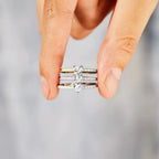 Bague cœur serti de pierres, argent 925 — vue 3