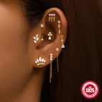Boucles d'oreilles pendantes géométriques — vue 2