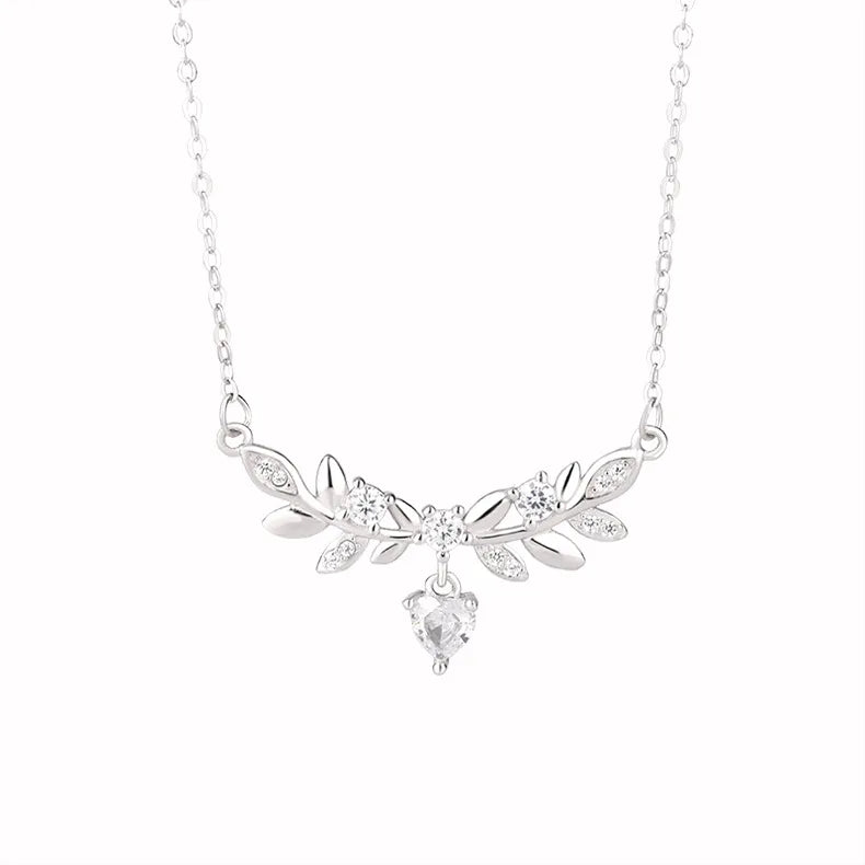 Collier feuilles de laurier en argent 999 — vue 5