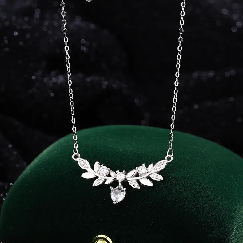 Collier feuilles de laurier en argent 999 — vue 6