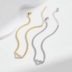 Bracelet tennis à moissanites serties, argent 925 — vue 6
