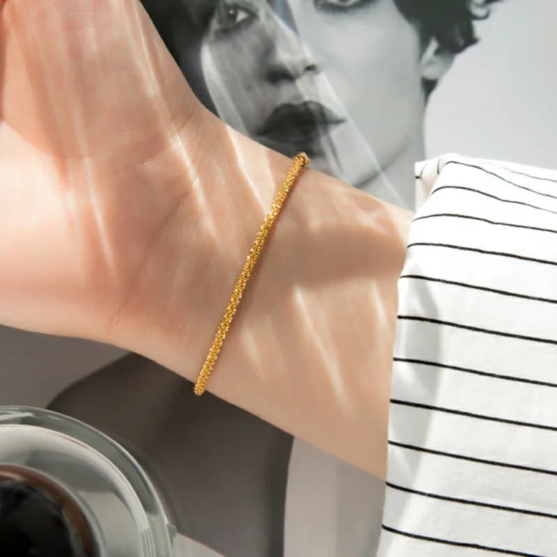 Bracelet uni en acier titane sans ornement