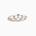 Bague couronne sertie de zircons, argent 925 — vue 6