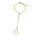 Bracelet de main géométrique serti de zircons — vue 4