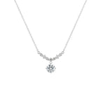 Collier à pendentif serti, argent 925 doré — vue 5