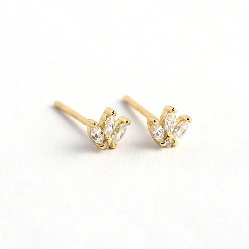 Puces d'oreilles petite couronne, argent 925 — vue 5