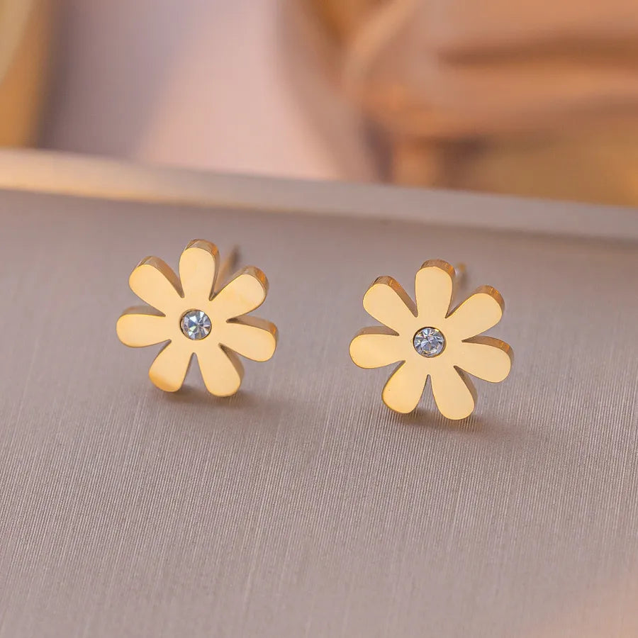 Collier marguerite sertie sur chaîne à billes — vue 4
