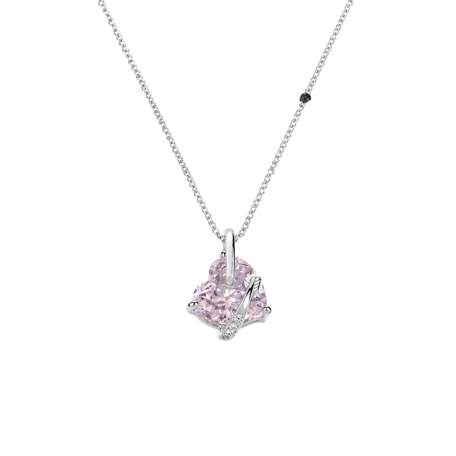 Ras-de-cou à pendentif cœur, argent 925 — vue 5