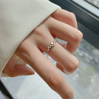 Bague étoile sertie de zircons, argent 925 — vue 4