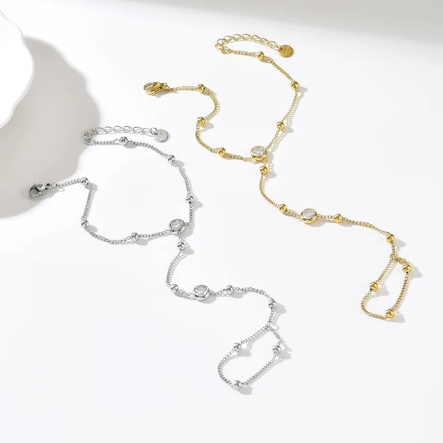 Bracelet à maillons géométriques désaxés — vue 3