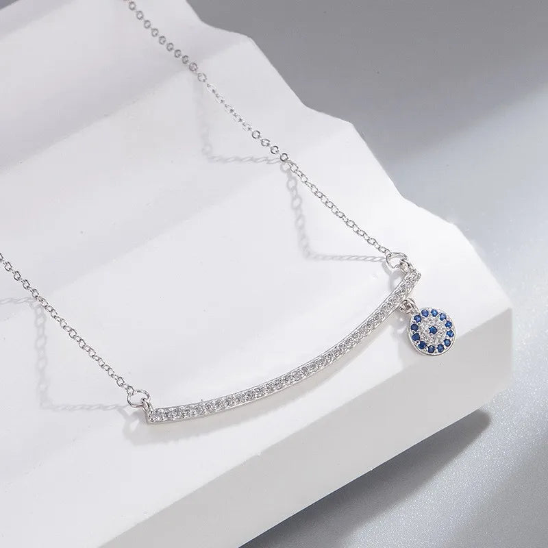Collier œil protecteur émaillé, argent 925 — vue 6