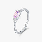 Bague à cristal taille ovale, argent 925 — vue 4