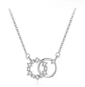 Collier à double anneau serti de zircons — vue 4