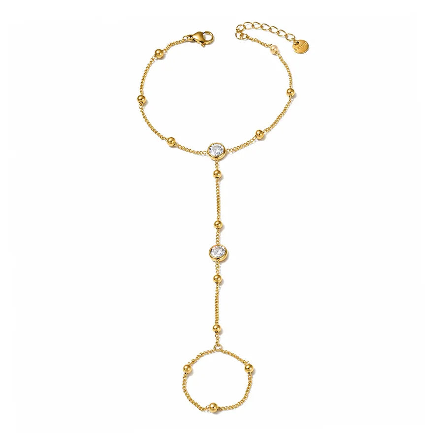 Bracelet à maillons géométriques désaxés — vue 4