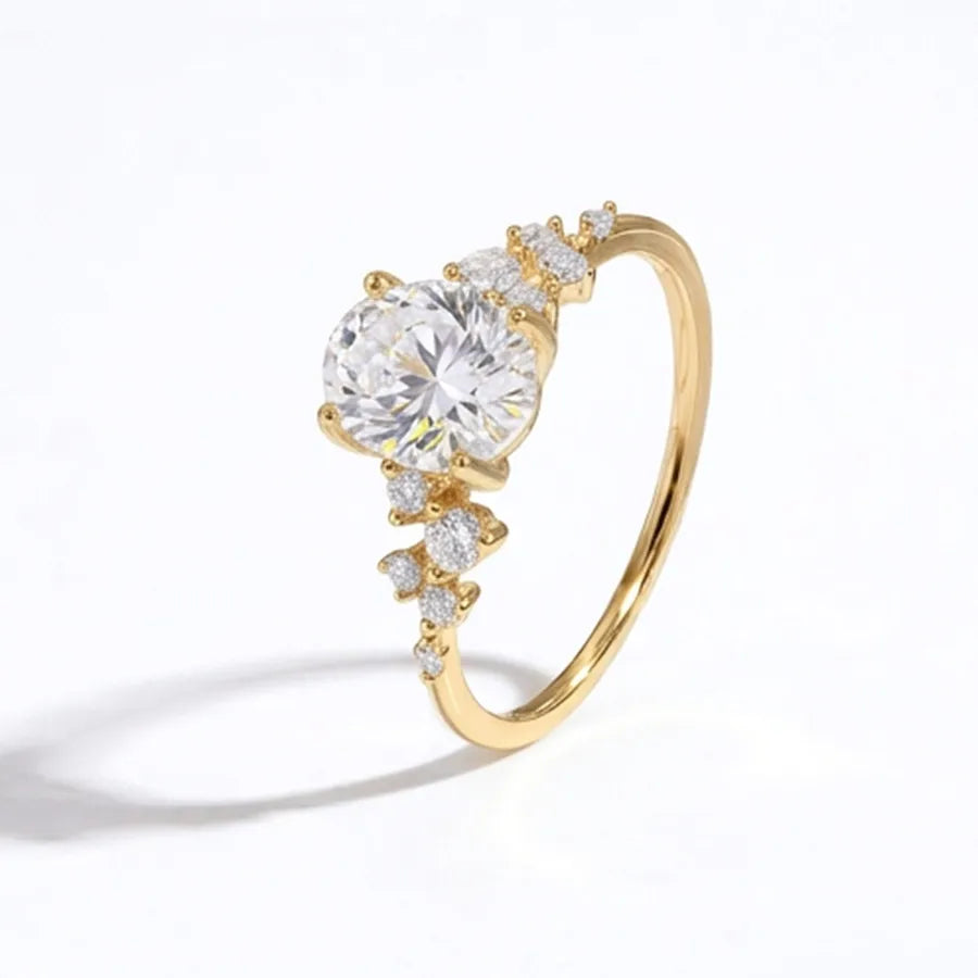 Alliance sertie de zircons, argent 925 — vue 9